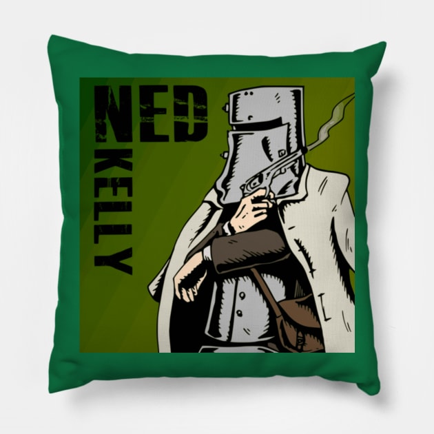 Ned Kelly Pillow by Australian_Bushranging