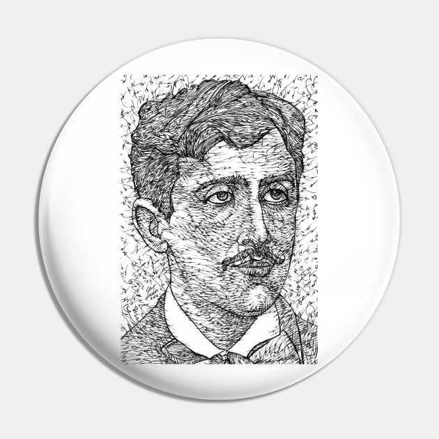 MARCEL PROUST ink portrait .1 Pin by lautir