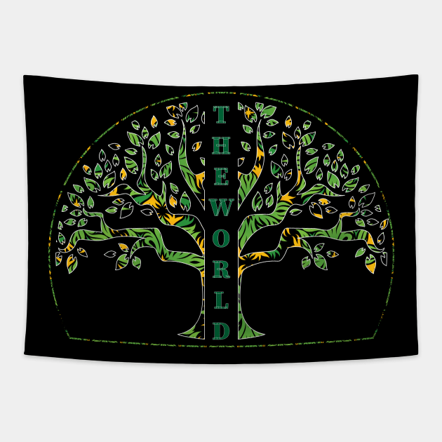 THE WORLD Tapestry by TPNStore