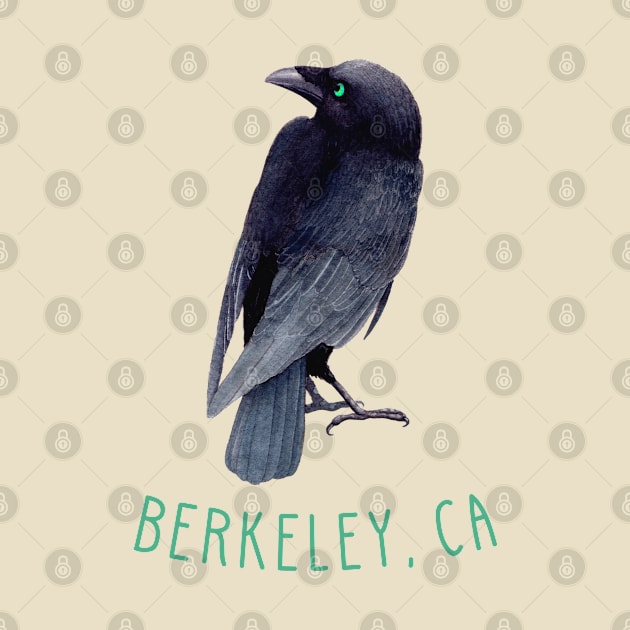 Berkeley California Crow Raven by Pine Hill Goods