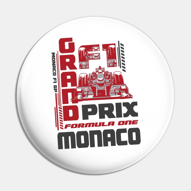 Monaco F1 Grand Prix Formula One Racing Pin by CGD