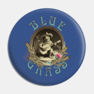 Blues Frog, bluegrass Pin