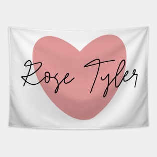 Rose Tyler Pink Heart Tapestry