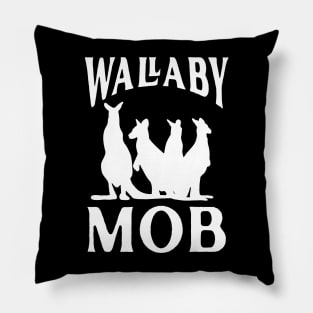 Wallaby Mob Australian Animal Pillow