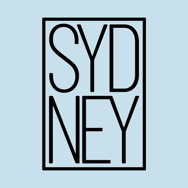 Cool Retro Sydney Australia Souvenir Typography Travel Gift by peter2art