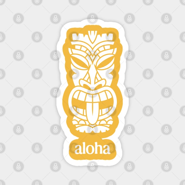 Tiki Aloha Magnet by SpilloDesign