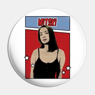 Mitski Comic Style Pin