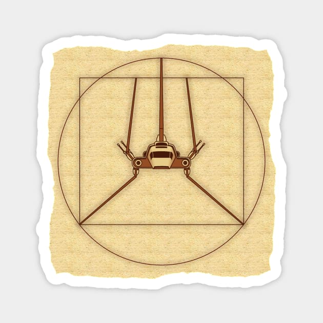 Shuttle Vitruvian - Design 1 Magnet by IORS