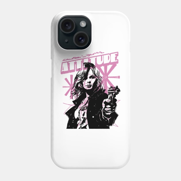 Women With Gun Phone Case by madeinchorley