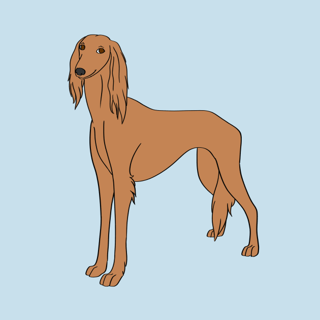 Saluki by Adastumae