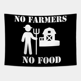 No Farmers No Food Tapestry