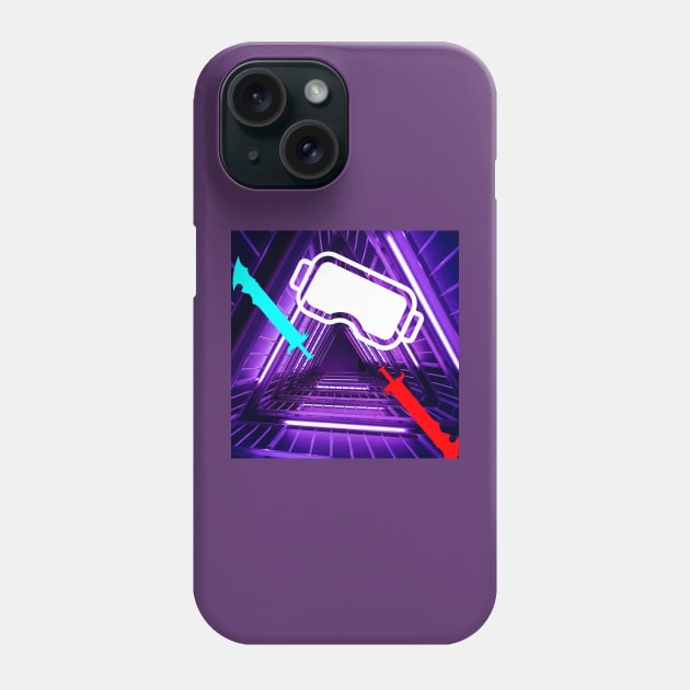 VR Beat Saber Phone Case by BigHeaterDesigns