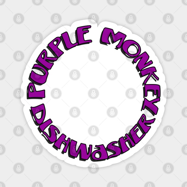 Purple Monkey Dishwasher Magnet by My Swinguard