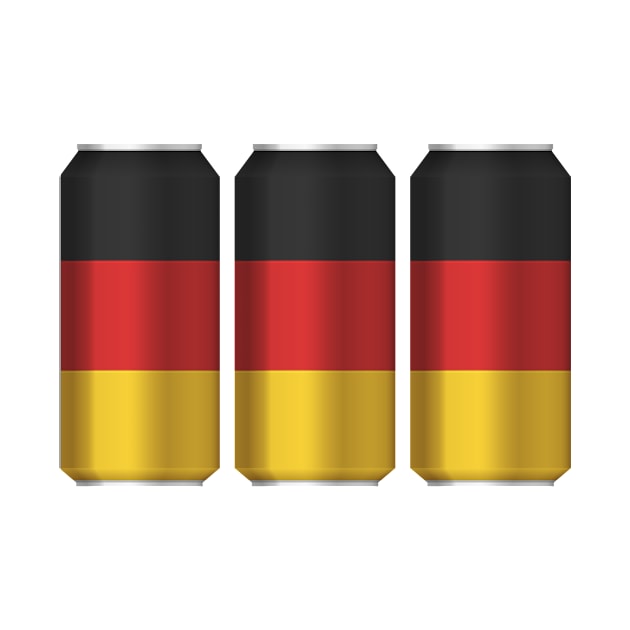 Germany Patriotic Beer Cans - Germany sports team by MerchByThisGuy