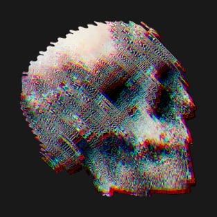 Melting Skull Glitch T-Shirt