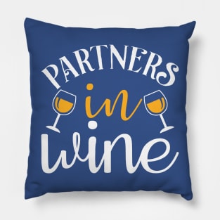 partner in wine 3 Pillow