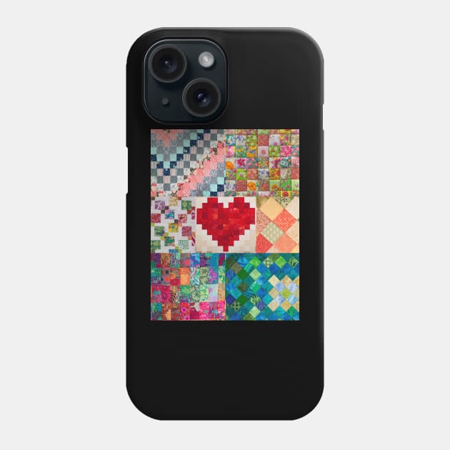 Quilted Love Phone Case by DadOfMo Designs