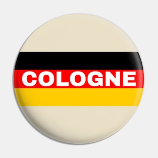 Cologne City in German Flag Pin