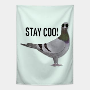 Stay Coo, Says the Pigeon Tapestry