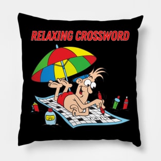 Relaxing Crossword Pillow