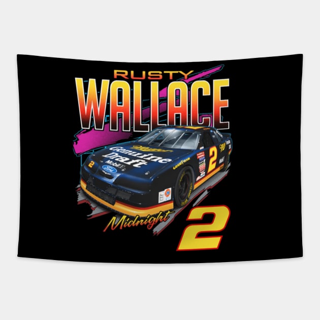 Rusty Wallace #2 Vintage Tapestry by stevenmsparks