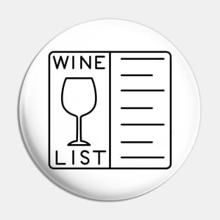 Wine List Pin