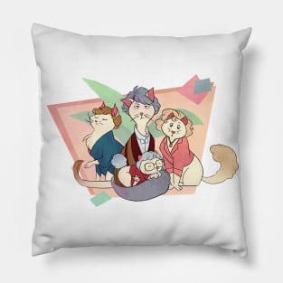 Golden Purrs Pillow