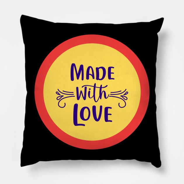 Made With Love Pillow by KidsKingdom