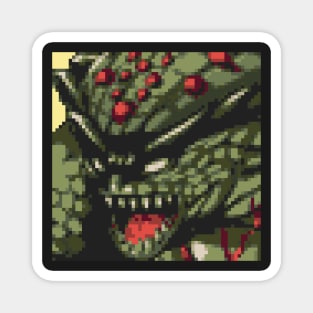 Resident Evil Hunter Pixel Art Magnet