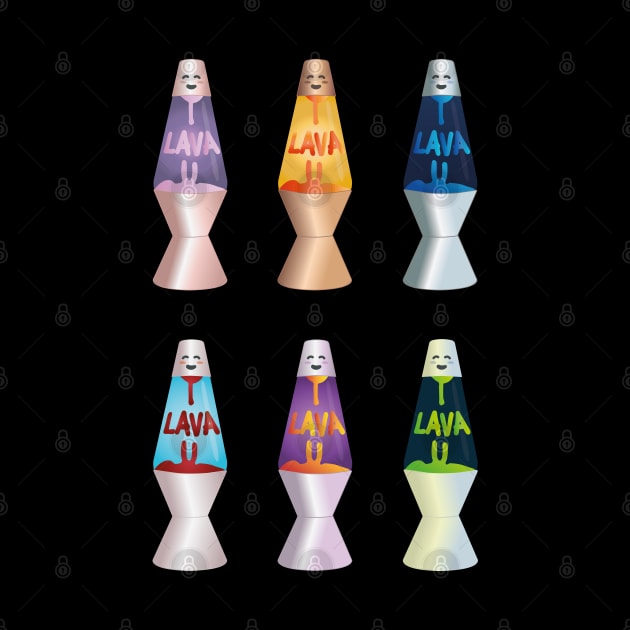 Lava Lamp Pattern | Hydro Sticker Pack | Best Gift Ideas by Fluffy-Vectors