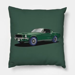 1968 Ford Mustang GT 390 Pillow