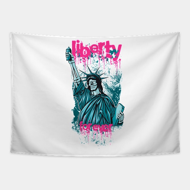 Liberty for Ever Tapestry by moha1980