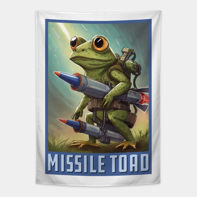Missile Toad Vertical Tapestry by Wright Art