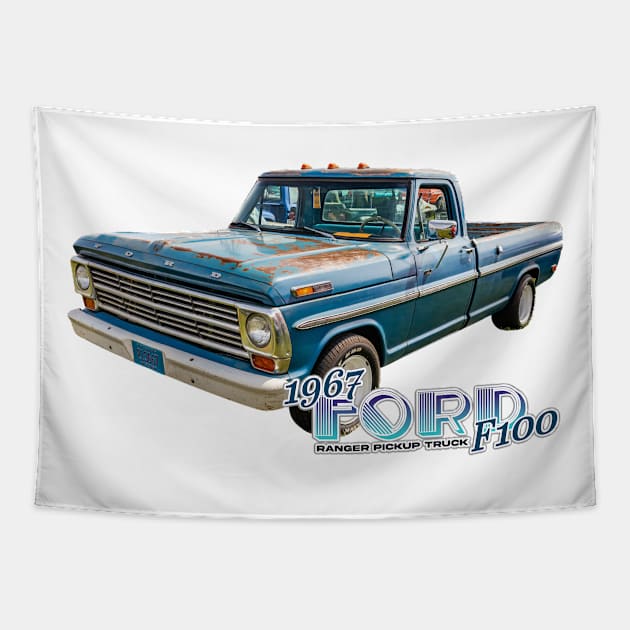 1967 Ford F100 Ranger Pickup Truck Tapestry by Gestalt Imagery