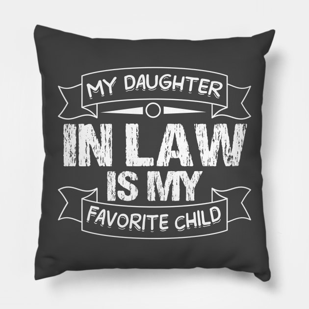 i might not say it out loud but my son in law is my favorite T-Shirt Pillow by rissander