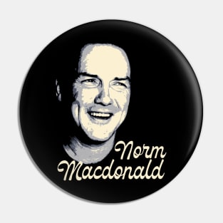 Retro Norm Macdonald Pin