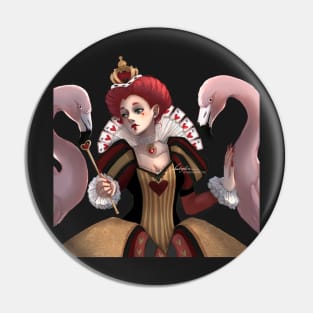 QUEEN OF HEARTS (Happy Halloween DAY 04) without BG BLUE Pin