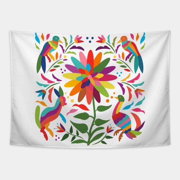  HGOD DESIGNS Flower Tapestry Wall Hanging Colorful