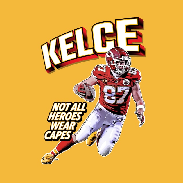 Travis Kelce Superhero by Super Secret Villain