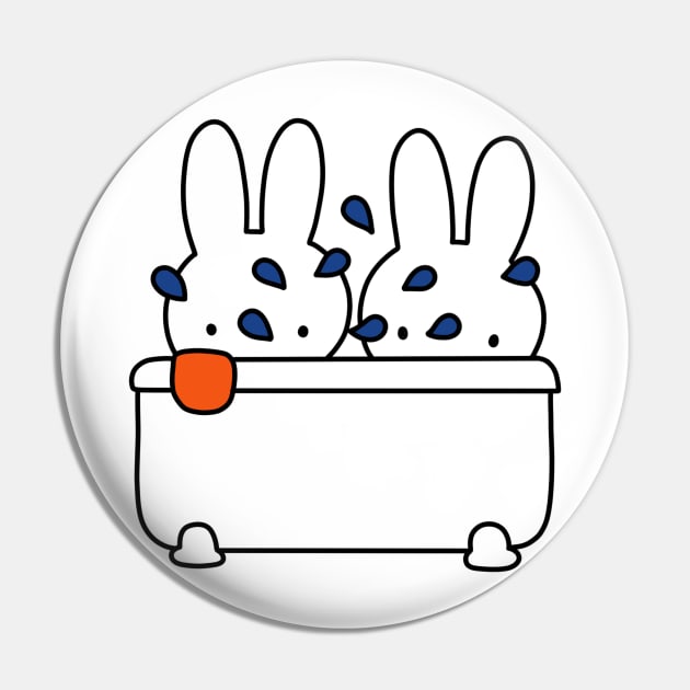 Miffy in the Bath Pin by FoxtrotDesigns