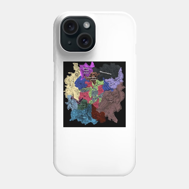 Crater Map Phone Case by juliaburrges