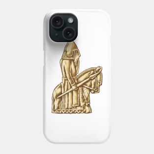 Daring Cavalier: The Lewis Chessmen Knight Design Phone Case