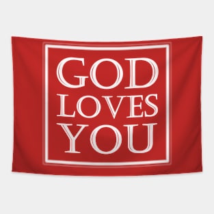 God Loves You Tapestry