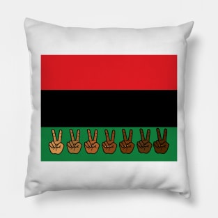 Pan African flag Juneteenth black freedom liberation Pillow