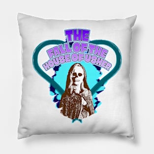 The Fall of the House of Usher Carla Gugino skull mask Pillow