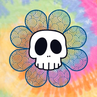 Skully Flower Logo T-Shirt