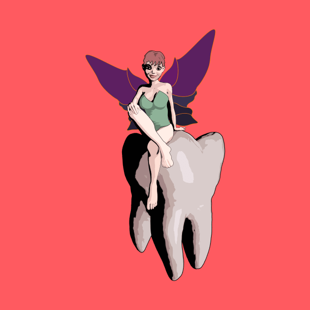 Tooth Fairy Pin Up by LordNeckbeard