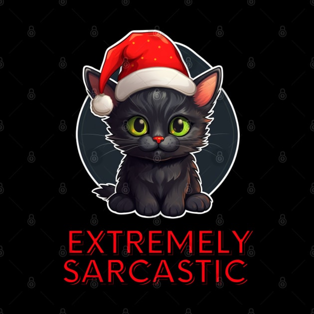 Extremely Sarcastic Christmas Cat by MaystarUniverse