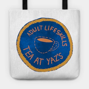 Adult Life Skills Tea at Yaz's Badge Tote