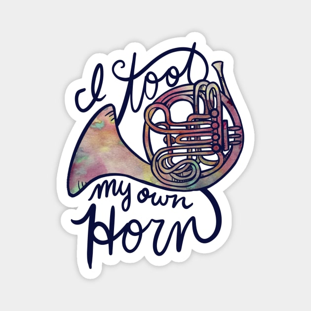 French Horn Humor Magnet by bubbsnugg